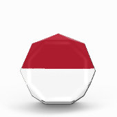 Bloc Photo Drapeau de Monaco (Devant)