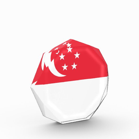 Bloc Photo Drapeau de Singapour (Gauche)