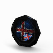 Bloc Photo Drapeau d'Islande (Droite)