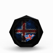 Bloc Photo Drapeau d'Islande (Devant)