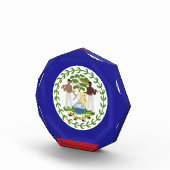 Bloc Photo Drapeau du Belize (Droite)