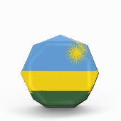 Bloc Photo Drapeau du Rwanda (Devant)