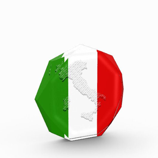 Bloc Photo Drapeau italien (Gauche)