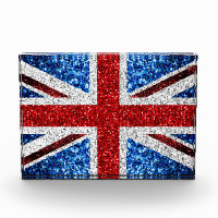 Drapeau rouge bleu blanc brillant parties scintill