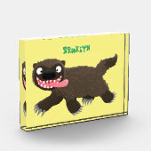 Bloc Photo Drôle animal avide de carcajou (Gauche)