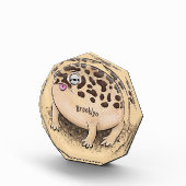 Bloc Photo Drôle dessin de grenouille à pluie dans le désert (Droite)