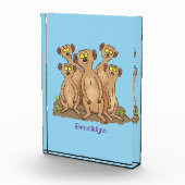 Bloc Photo Drôle dessin de la famille meerkat (Droite)