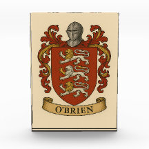 Bloc photo du blason de la famille O'Brien