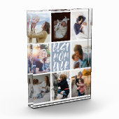 Bloc Photo Dusty Blue 8 Photo Collage Meilleure Maman Jamais (Gauche)