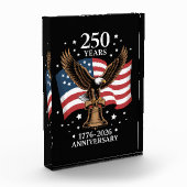 Bloc Photo Eagle and Flag 250 Years of America 1776-2026 (Gauche)