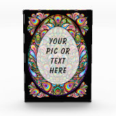 Bloc Photo Easter Egg Psychedelic Design (Devant)