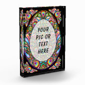 Bloc Photo Easter Egg Psychedelic Design (Gauche)