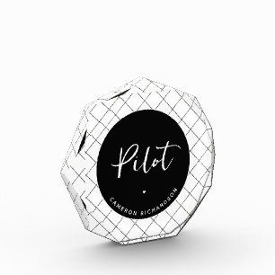 Bloc Photo École de pilotage personnalisée pour la remise des