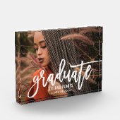 Bloc Photo Écriture Blanche Moderne Brosse (Gauche)