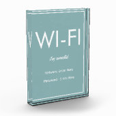 Bloc Photo Édifice moderne Turquoise Wi-Fi (Gauche)