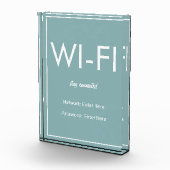 Bloc Photo Édifice moderne Turquoise Wi-Fi (Droite)