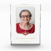 Bloc Photo Effet doré funéraire Effet dentelle ornementale Ph (Devant)