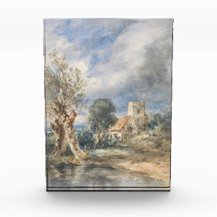 Bloc Photo Église Stoke Poges (1834) John Constable