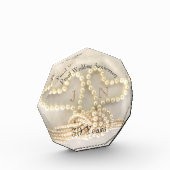 Bloc Photo Elégant 30ème Mariage Pearl Anniversaire Cadeau (Gauche)