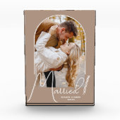 Bloc Photo Elégant Arc Mariage photo beige (Devant)