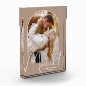 Bloc Photo Elégant Arc Mariage photo beige (Gauche)