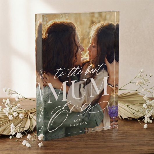 Bloc Photo Elegant Best Mum Ever Collage Mothers Day keepsake