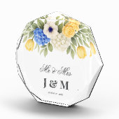 Bloc Photo Elegant Chic Keepsake Newlyweds Gift Bride Groom (Droite)