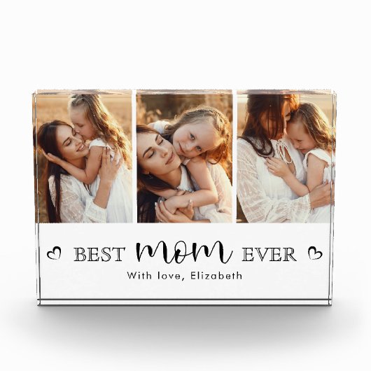 Bloc Photo Elegant Handwritten Script Mother’s Day Keepsake (Devant)