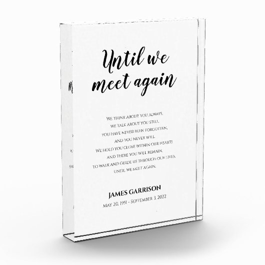 Bloc Photo Élégant Jusqu'À Ce Que Nous Rencontrions De Nouvea (Gauche)