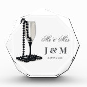 Bloc Photo Elegant Keepsake Newlyweds Gift Bride Groom  (Devant)