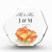 Bloc Photo Elegant Keepsake Newlyweds Gift Bride Groom  (Devant)