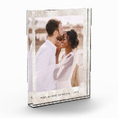 Bloc Photo Élégant look de marbre Champagne (Gauche)