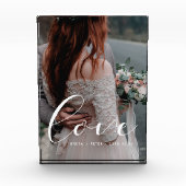 Bloc Photo Élégant mariage calligraphié (Devant)