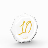 Bloc Photo Elégant Mariage de script Gold Luxury Numéro de ta (Gauche)