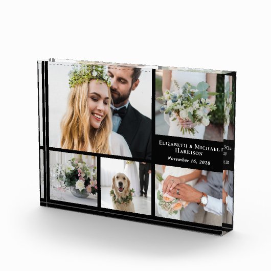 Bloc Photo Élégant Mariage noir (Droite)