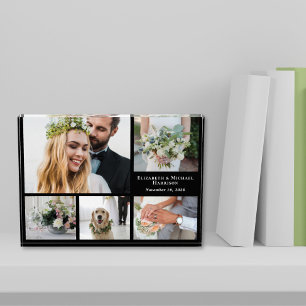 Bloc Photo Élégant Mariage noir