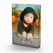 Bloc Photo Élégant moderne mignon simple nom personnalisé pho (Droite)