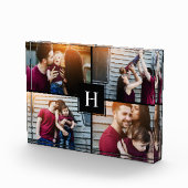 Bloc Photo Élégant Monogramme Photo Collage (Droite)