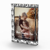 Bloc Photo Elégant noir & blanc Floral meilleur grand-mère ja (Droite)