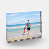 Bloc Photo Elegant Personalized Acrylic Photo Plaque (Gauche)