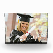 Bloc Photo Élégant Script Graduate 20xx Horizontal (Devant)