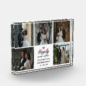 Bloc Photo Élégant Script Heureusement Jamais Après Photo Col (Gauche)