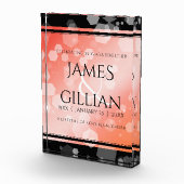 Bloc Photo Elégante 35ème anniversaire de Mariage de corail (Droite)