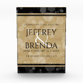 Bloc Photo Élégante fête du 1er anniversaire du Mariage de pa (Devant)