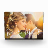 Bloc Photo Élégante Mariée Groom Moments romantiques (Devant)