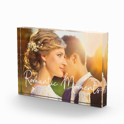 Bloc Photo Élégante Mariée Groom Moments romantiques (Droite)