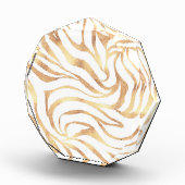 Bloc Photo Elégante Parties scintillant or Zebra Poster de an (Droite)