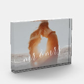 Bloc Photo Élégante photo moderne de premier Noël en tant que (Gauche)