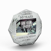 Bloc Photo Élégante photo personnalisée 60e anniversaire Mari (Gauche)