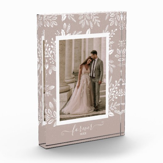 Bloc Photo Élégantes Botaniques de Mariage (Gauche)